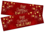 Personalised Banner Christmas Design Party Decoration 17