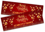 Personalised Banner Christmas Design Party Decoration 16