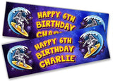 Personalised Birthday Banners Space Design Children Kids Party Decoration 2
