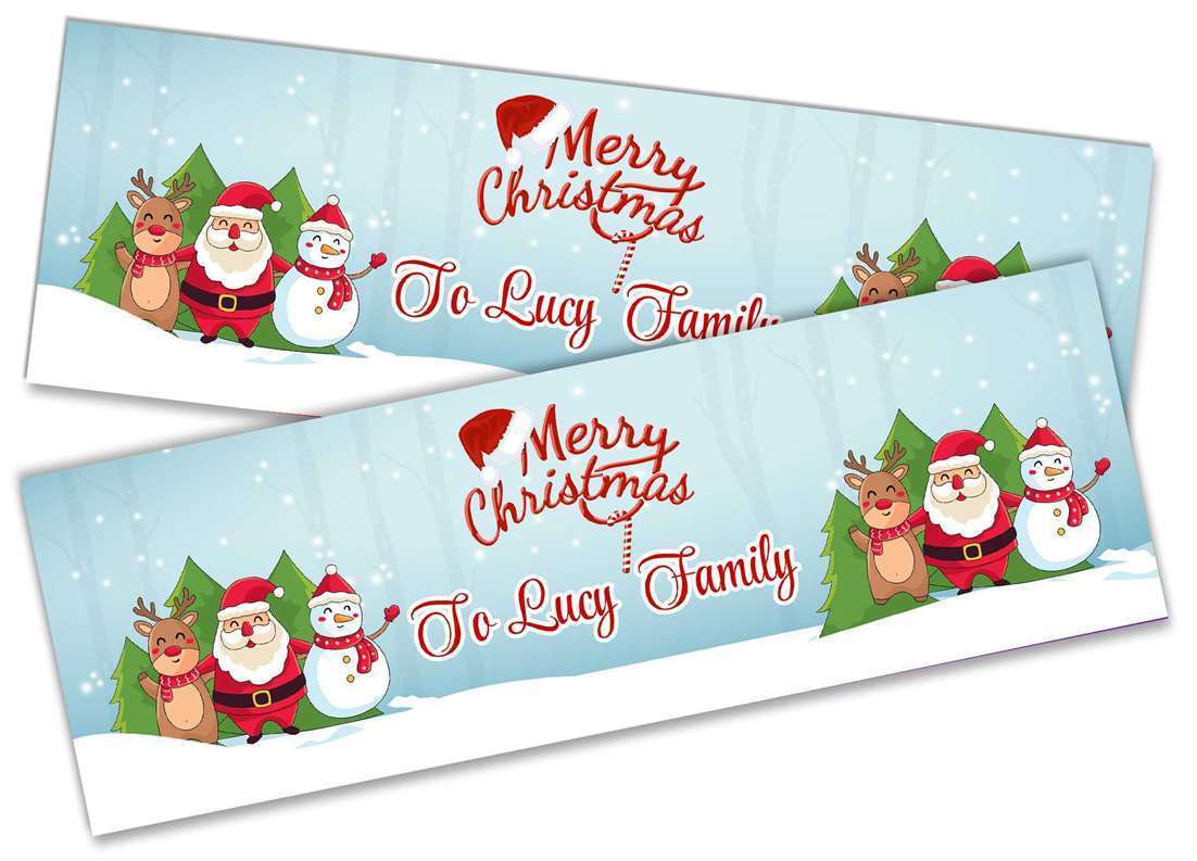 Personalised Banner Christmas Design Party Decoration 10