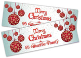 Personalised Banner Christmas Design Party Decoration 14
