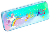 Personalised Any Name Unicorn Pencil Case Tin Children School Kids Stationary 23