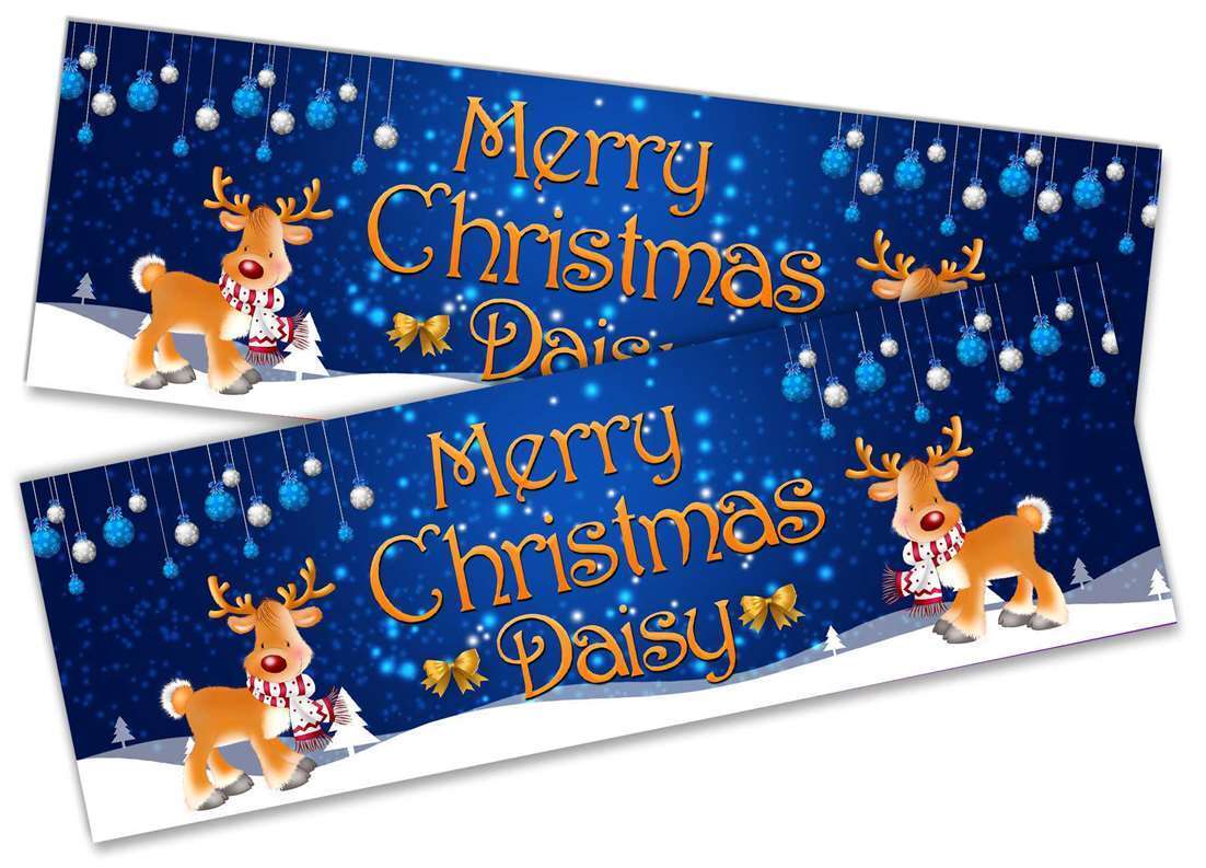 Personalised Banner Christmas Design Party Decoration 10