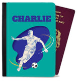 Personalised Football kids Passport Cover Holder Any Name Holiday Accessory 13