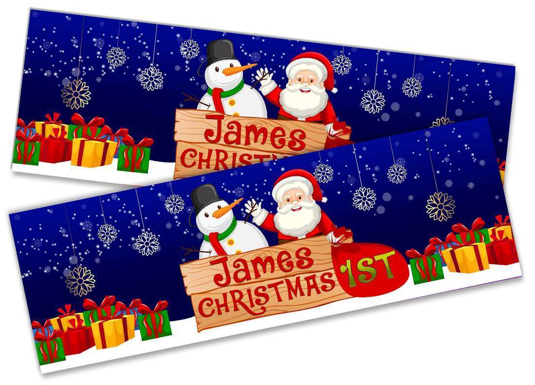 Personalised Banner Christmas Design Party Decoration 14