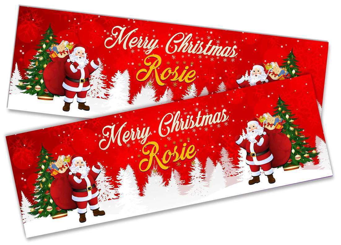 Personalised Banner Christmas Design Party Decoration 10