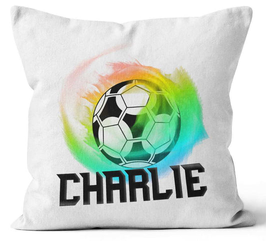 Personalised Any Name Football Design Cushion Printed Birthday Gift 71