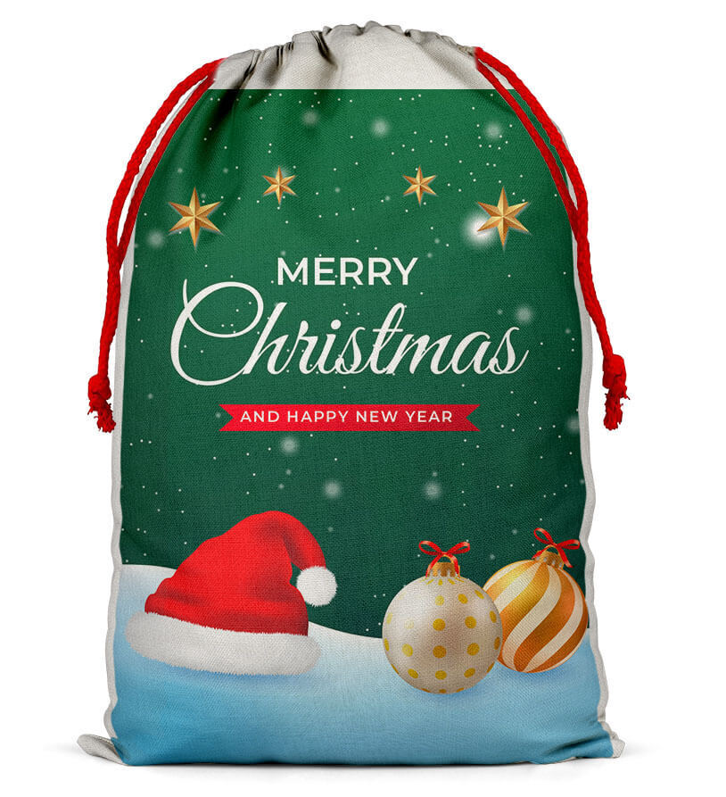Personalised Christmas Sack Santa Bag Xmas Boy Girl Gift Stocking Bag 9