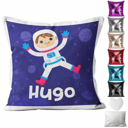 Personalised Cushion Space Sequin Cushion Pillow Printed Birthday Gift 80