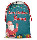 Personalised Christmas Sack Santa Bag Xmas Boy Girl Gift Stocking Bag 12