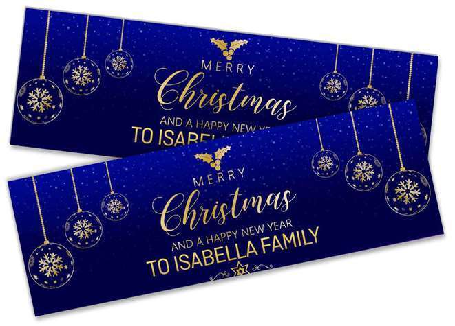 Personalised Banner Christmas Design Party Decoration 17
