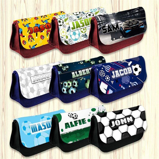 Personalised Pencil Case Generic Girls Boys Stationary Kids School Bag 53