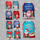 Personalised Christmas Sack Santa Bag Xmas Boy Girl Gift Stocking Bag 9