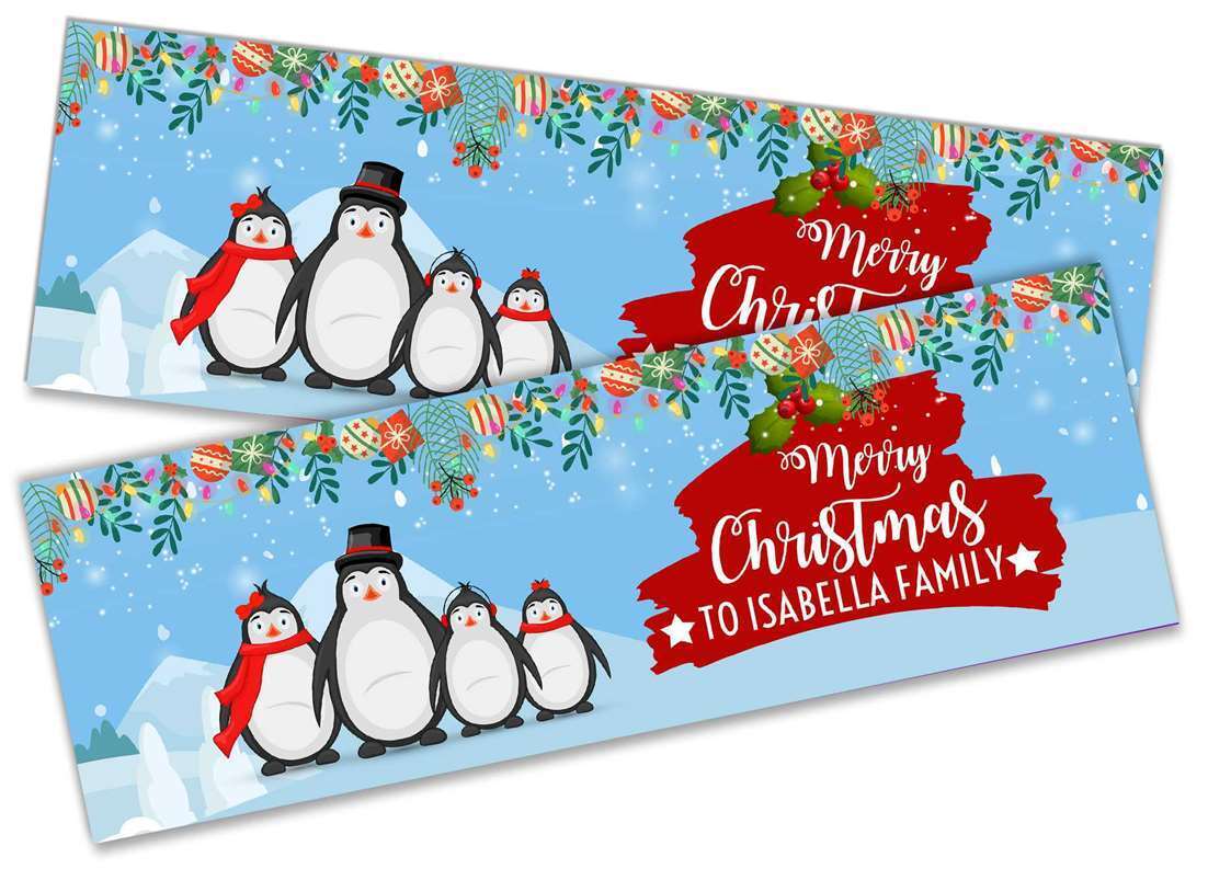 Personalised Banner Christmas Design Party Decoration 13