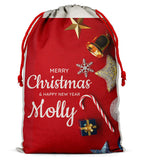 Personalised Christmas Sack Santa Bag Xmas Boy Girl Gift Stocking Bag 12