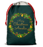 Personalised Christmas Sack Santa Bag Xmas Boy Girl Gift Stocking Bag 6