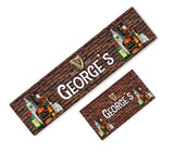 Personalised Any Text Beer Mat Label Bar Runner Ideal Home Pub Cafe Occasion 32