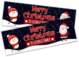 Personalised Banner Christmas Design Party Decoration 12