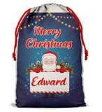 Personalised Christmas Sack Santa Bag Xmas Boy Girl Gift Stocking Bag 13