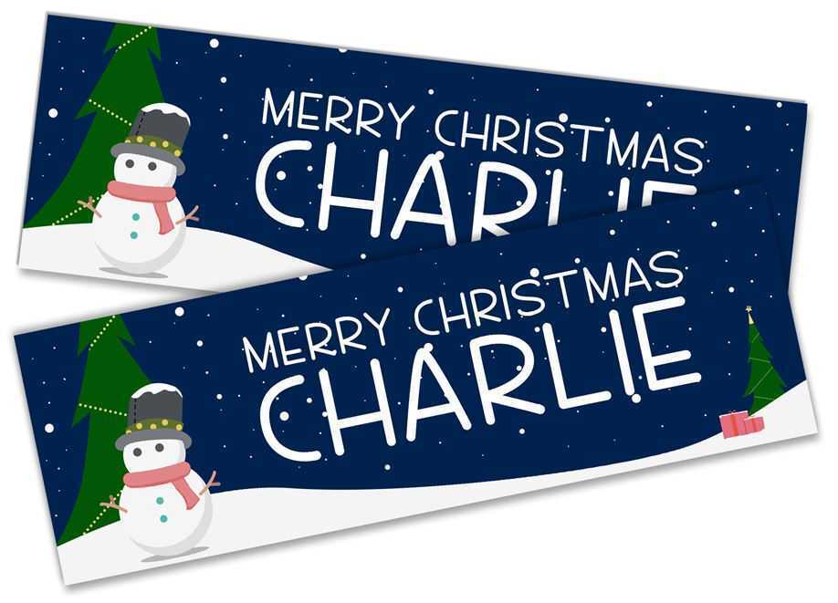 Personalised Banner Christmas Design Party Decoration 9