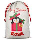 Personalised Christmas Sack Santa Bag Xmas Boy Girl Gift Stocking Bag 10