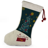 Personalised Any Name Christmas Stocking Tree Decoration Gift Present 3