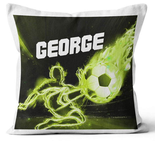Personalised Any Name Football Design Cushion Printed Birthday Gift 747