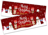 Personalised Banner Christmas Design Party Decoration 15