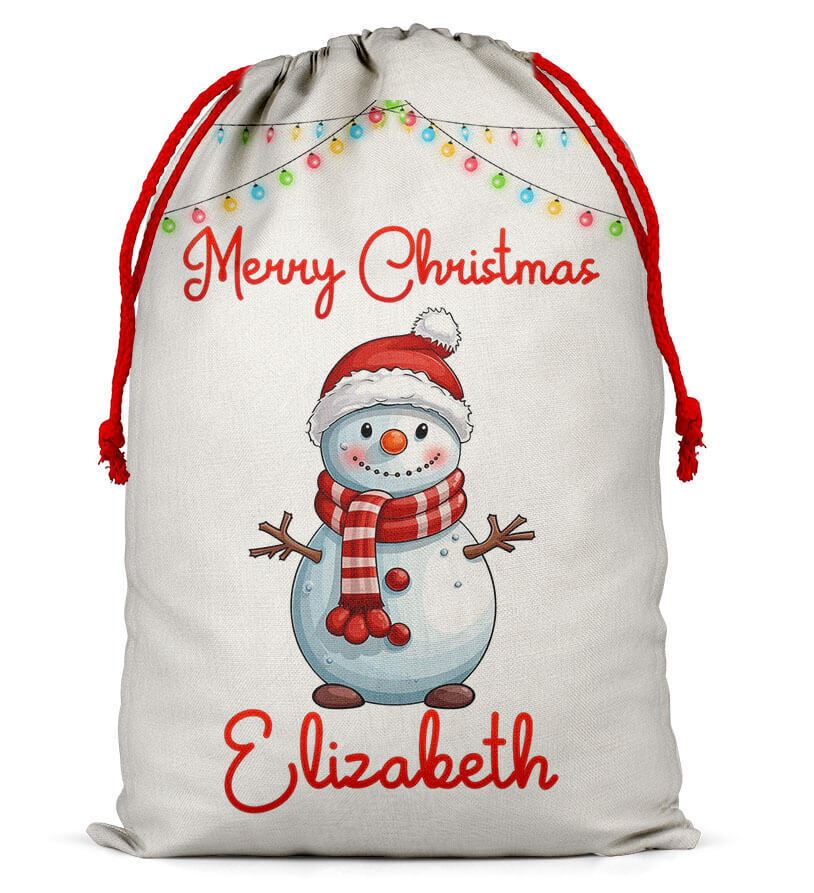Personalised Christmas Sack Santa Bag Xmas Boy Girl Gift Stocking Bag 13