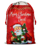 Personalised Christmas Sack Santa Bag Xmas Boy Girl Gift Stocking Bag 12