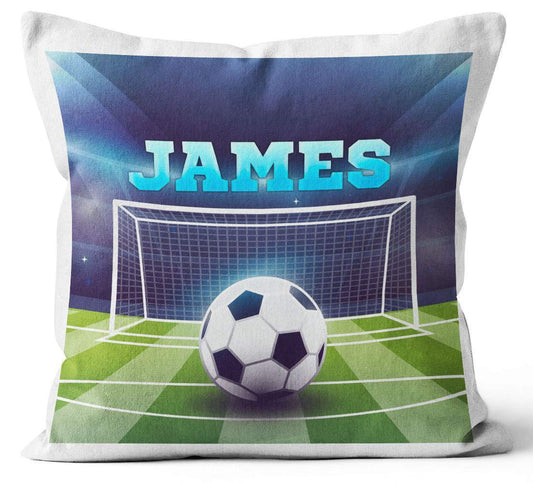 Personalised Any Name Football Design Cushion Printed Birthday Gift 732