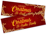 Personalised Banner Christmas Design Party Decoration 12