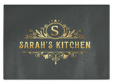 Personalised Any Name Kitchen Glass Chopping Board Item Gift 11