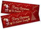 Personalised Banner Christmas Design Party Decoration 11
