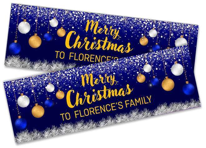 Personalised Banner Christmas Design Party Decoration 19