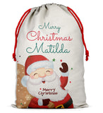 Personalised Christmas Sack Santa Bag Xmas Boy Girl Gift Stocking Bag 7