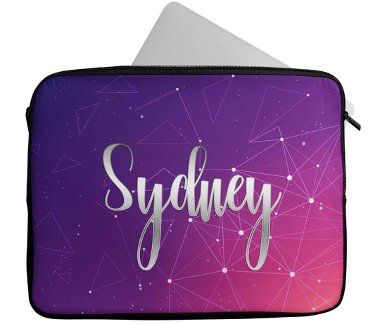 Personalised Any Name Space Design Laptop Case Sleeve Tablet Bag Chromebook