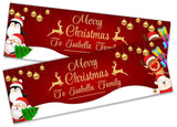 Personalised Banner Christmas Design Party Decoration 10