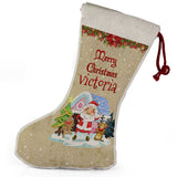 Personalised Any Name Christmas Stocking Tree Decoration Gift Present 4