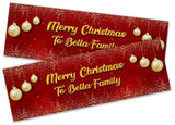 Personalised Banner Christmas Design Party Decoration 16