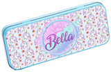 Personalised Any Name Generic Pencil Case Tin Children School Kids Stationary 30