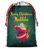 Personalised Christmas Sack Santa Bag Xmas Boy Girl Gift Stocking Bag 14