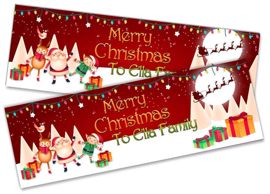 Personalised Banner Christmas Design Party Decoration 12