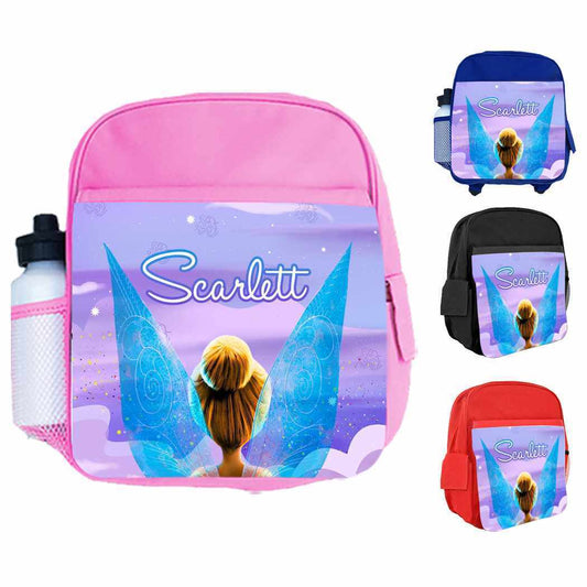 Personalised Kids Backpack Any Name Princess Design Boys Girls kid School Bag 34