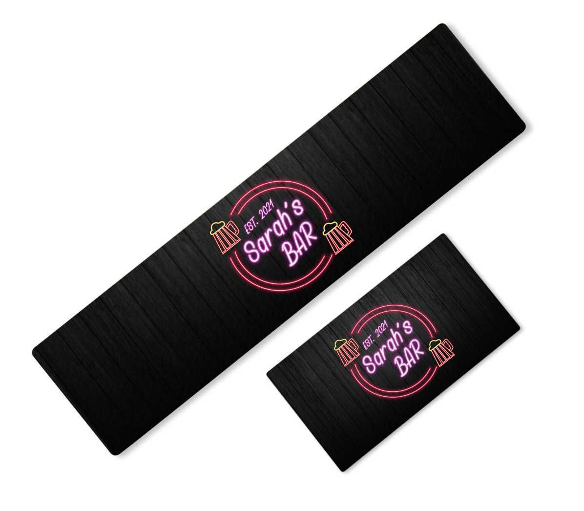 Personalised Any Text Beer Mat Label Bar Runner Ideal Home Pub Cafe Occasion 27