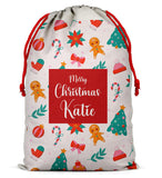 Personalised Christmas Sack Santa Bag Xmas Boy Girl Gift Stocking Bag 13