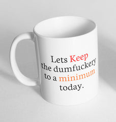 Lets keep the Printed Cup Ceramic Novelty Mug Funny Gift Coffee Tea 133