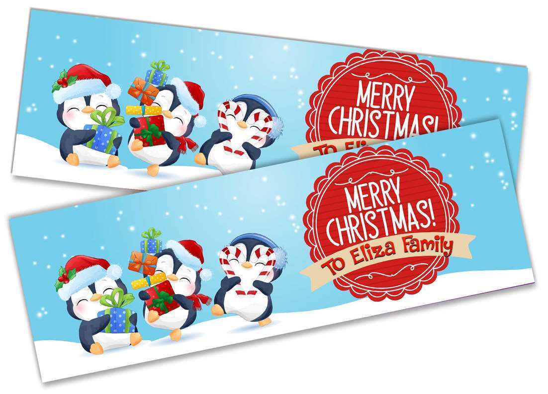 Personalised Banner Christmas Design Party Decoration 11