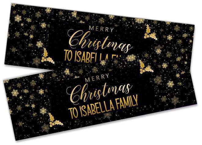 Personalised Banner Christmas Design Party Decoration 17