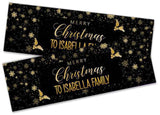 Personalised Banner Christmas Design Party Decoration 17